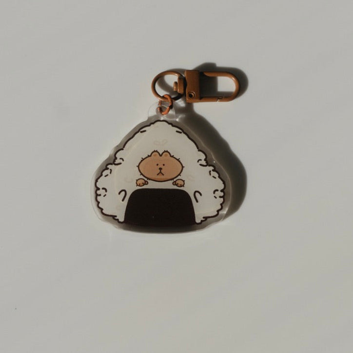animal onigiri keychains