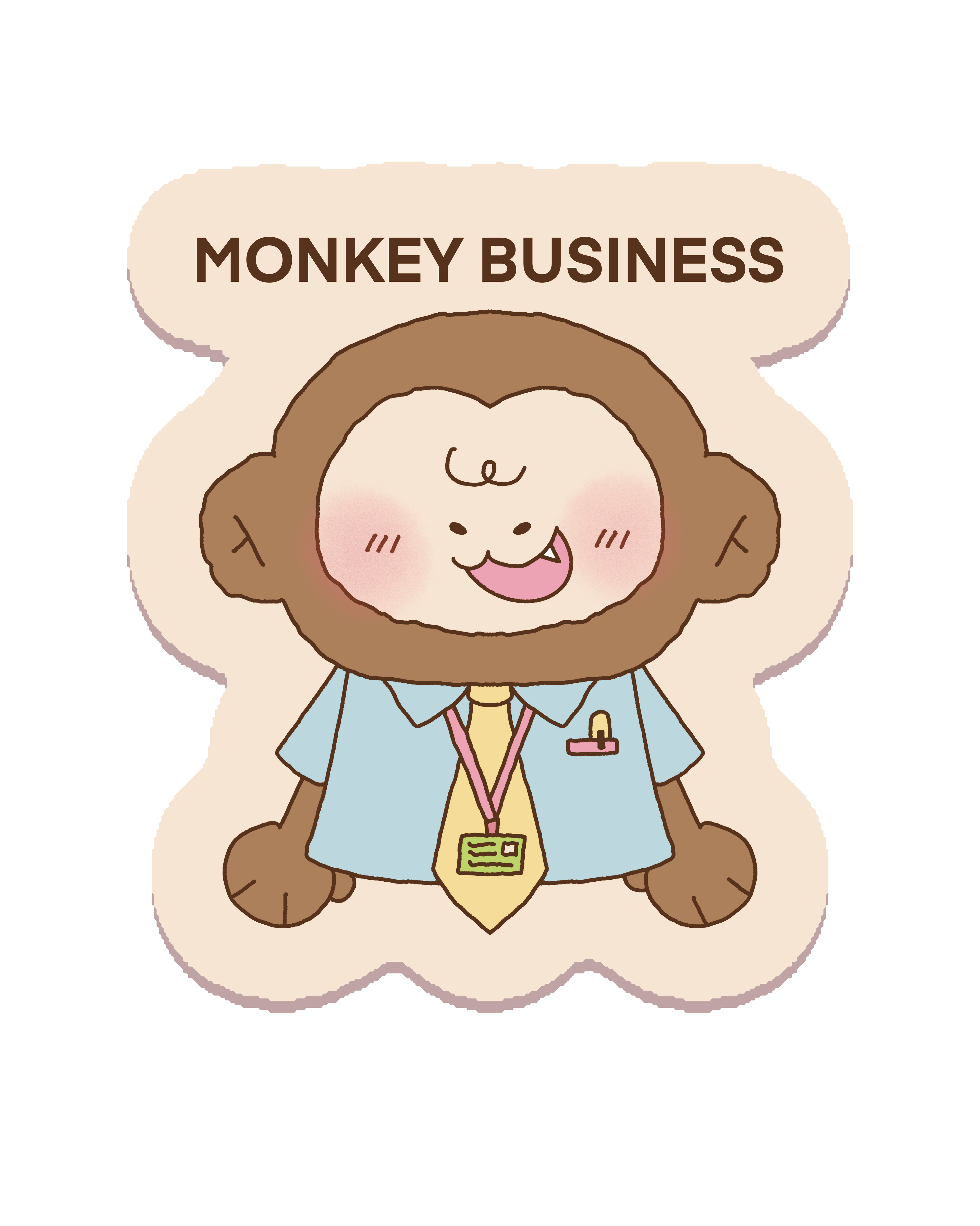 Monkey Business Sticker
