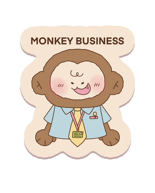 Monkey Business Sticker