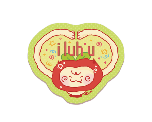 I Luh U Sticker
