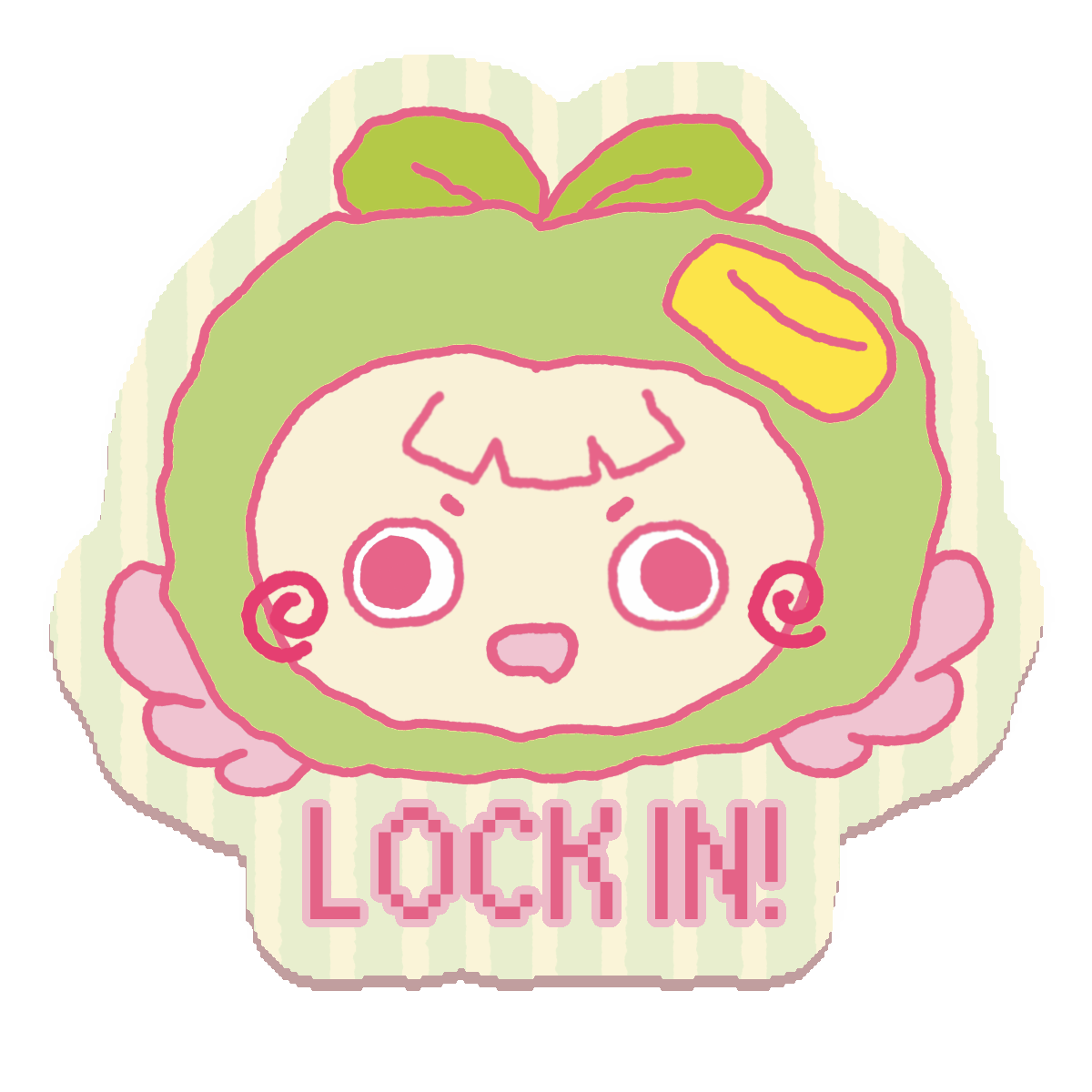 Lock In Sticker