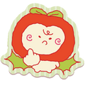 Bad Apple Middle Finger Sticker