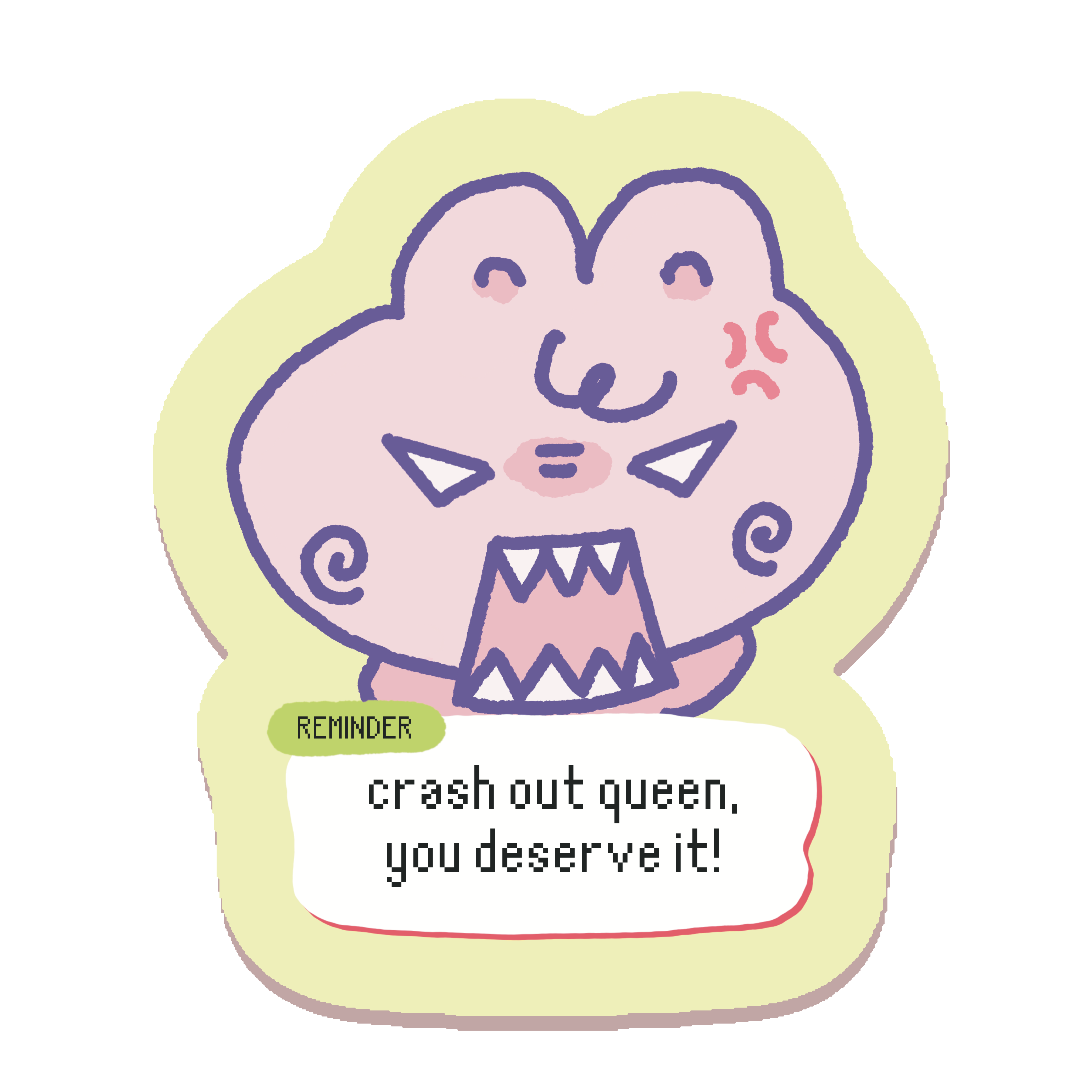 Crash Out Queen Sticker