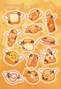 Bread Angels Holographic Sticker