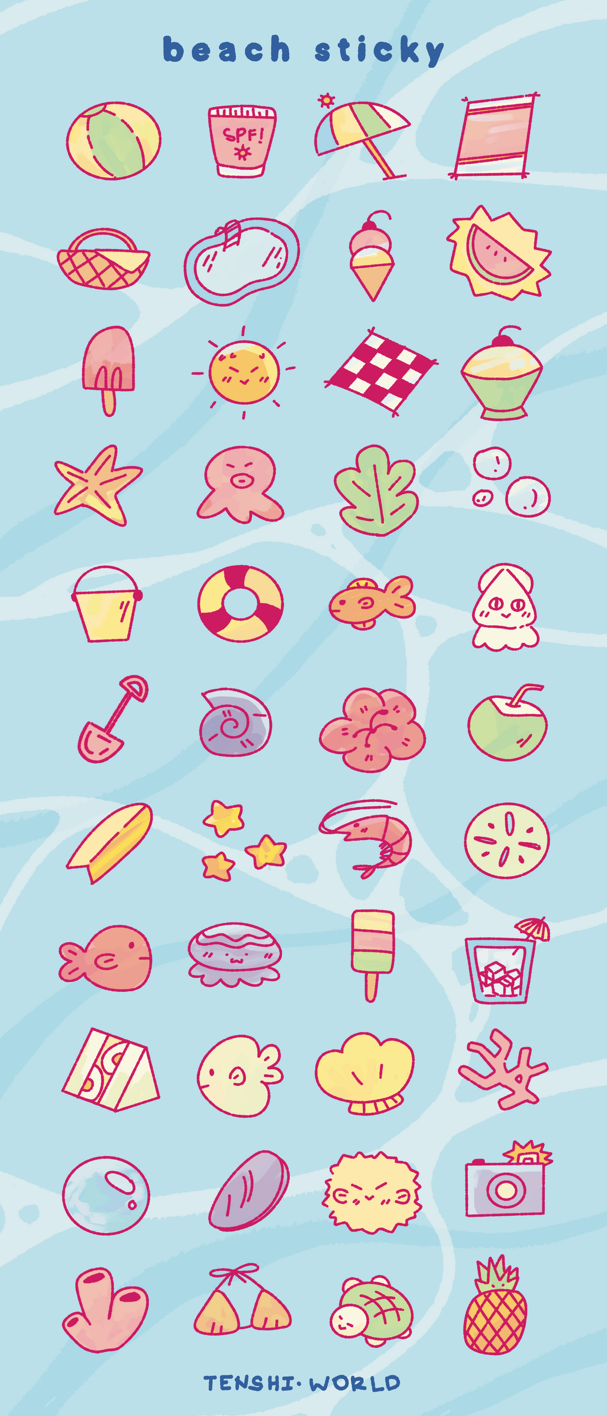 Clear Journaling Sticker Sheet