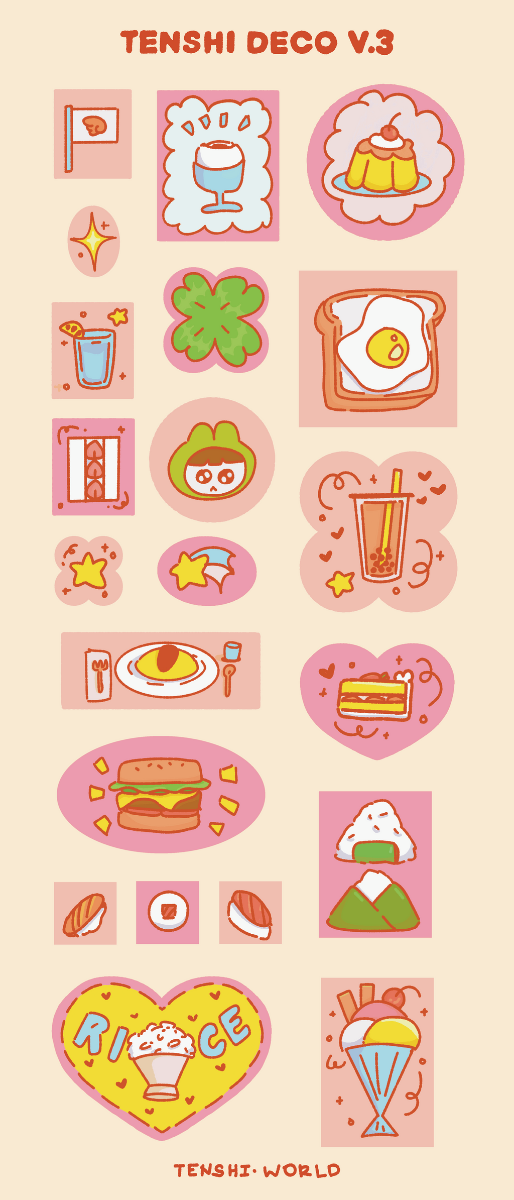 Clear Journaling Sticker Sheet