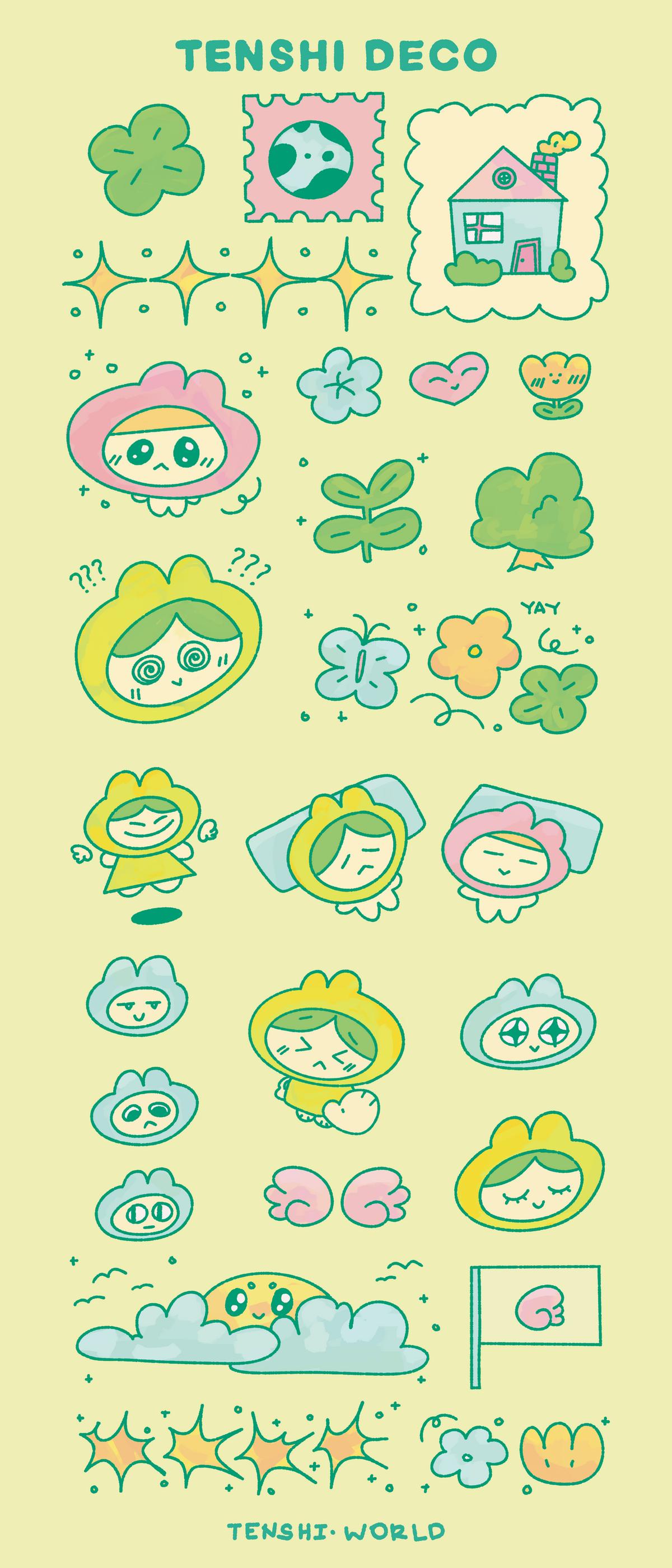 Clear Journaling Sticker Sheet