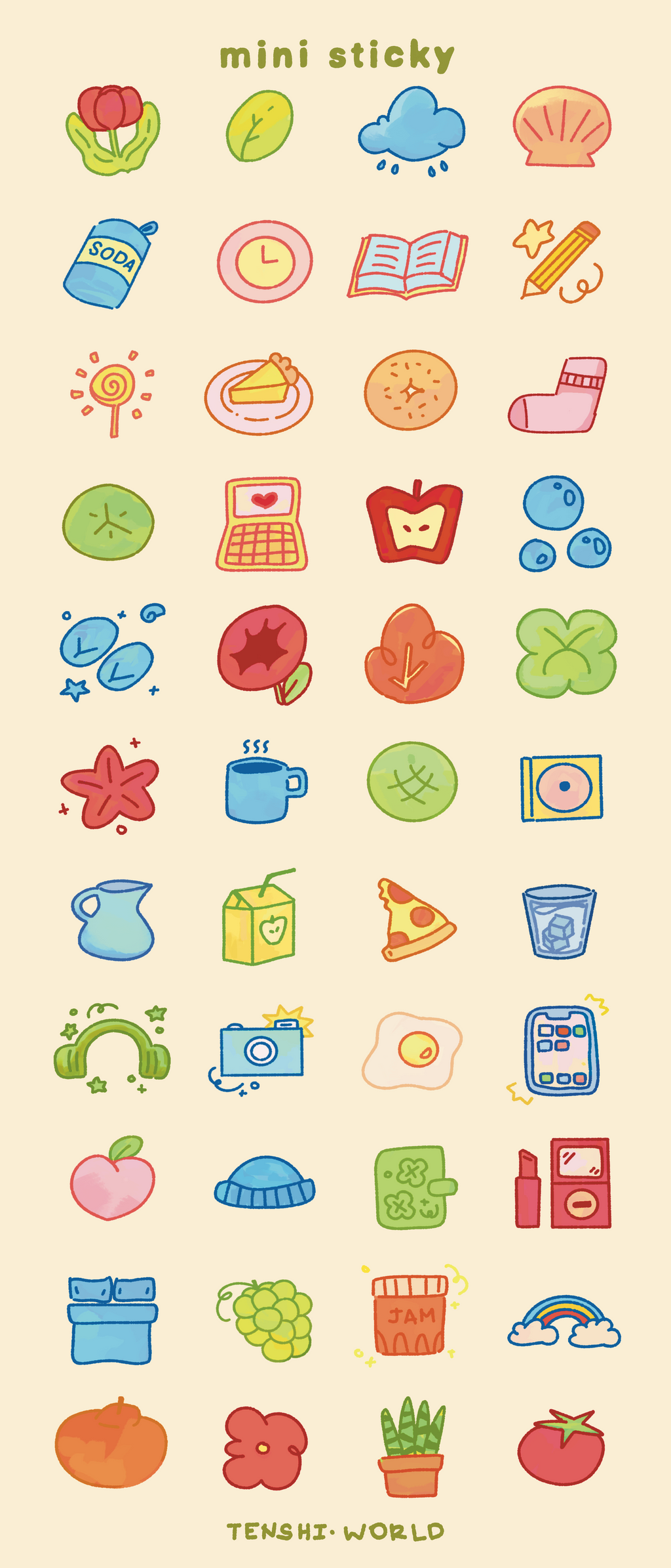 Clear Journaling Sticker Sheet