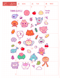 tama guys 2 clear sticker sheet