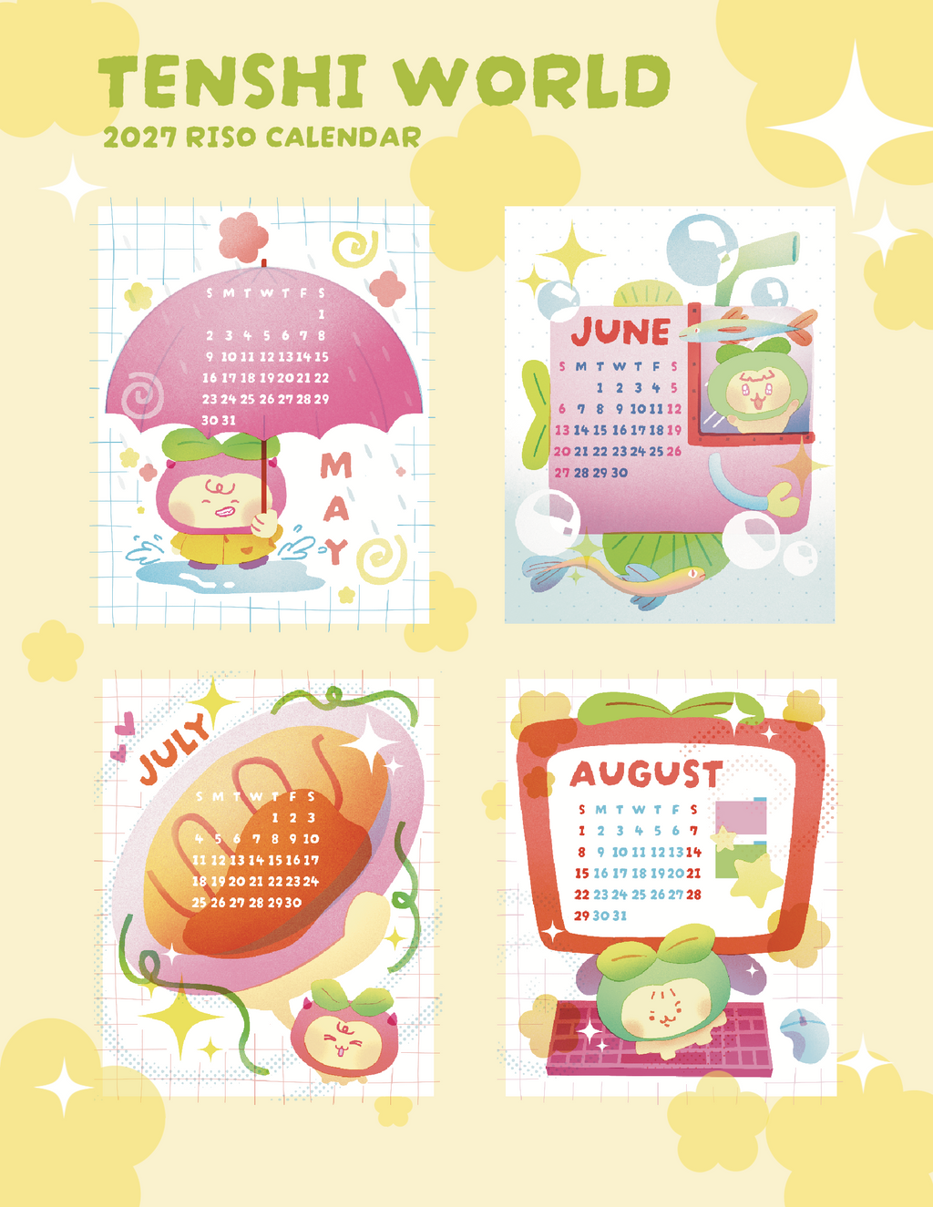 (Pre-Order) Riso Calendar Postcards