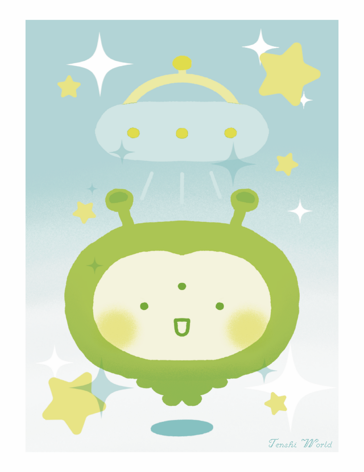 Alien Riso Print