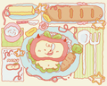 Honey Cris Lunch Riso Print