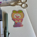Born to Dilly Dally Clown Holographic Sticker