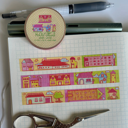 Houses Washi Tape