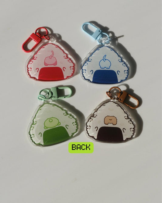 animal onigiri keychains