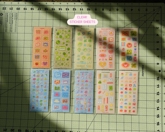 Clear Journaling Sticker Sheet